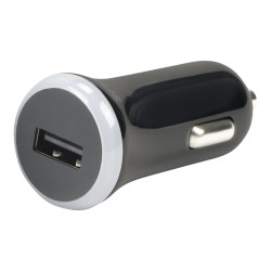 Mobilis - Adattatore alimentazione per auto - 2.1 A (USB) - nero
