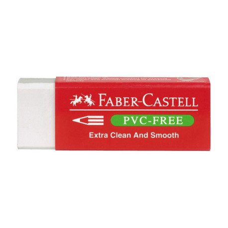 Gomma bianca per matita - 7095 Faber-Castell - conf. 20 pezzi