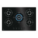 Electrolux Serie 600 EGG75372K - Piano cottura a gas - 5 piastre - Nicchia - larghezza: 56 cm - prof. 48 cm - nero
