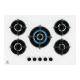 Electrolux Serie 600 EGG75372W - Piano cottura a gas - 5 piastre - Nicchia - larghezza: 56 cm - prof. 48 cm - bianco