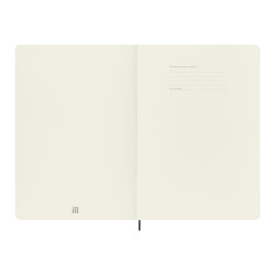 Moleskine Classic - Taccuino - XL - 190 x 250 mm - 96 fogli / 192 pagine - carta avorio - quadretti - copertina nera