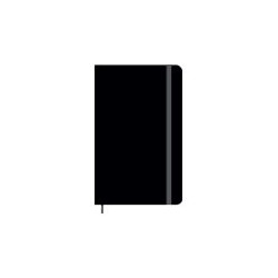 Moleskine Large - Taccuino - 130 x 210 mm - 120 fogli / 240 pagine - carta avorio - bianco - copertina nera