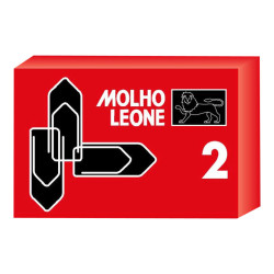 Molho Leone 2 - Clip per carta - triangolare - 23 mm - zincato - pacco da 100