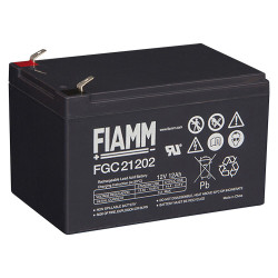 Batteria al piombo ricaricabile 12V 12Ah uso ciclico, faston 6.3 mm FIAMM FGC21202 491460505
