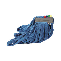 Mop Raptor - a frange tubolari - 350 gr - microfibra - blu - Perfetto