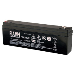 Batteria al piombo ricaricabile 12V 2Ah terminale faston 4.8mm FIAMM FG20201 491460362