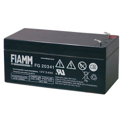 Batteria al piombo ricaricabile 12V 3.4Ah terminale faston 4.8mm FIAMM FG20341 491460373