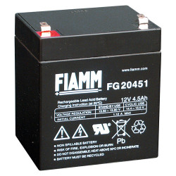 Batteria al piombo ricaricabile 12V 4.5Ah terminale faston 4.8mm FIAMM FG20451 491460454