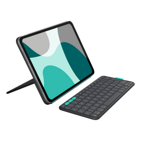 Logitech Flip Folio, QWERTY, Italiano, 1,8 cm, 1 mm, Apple, iPad Pro 11-inch (M4), iPad Air 11-inch