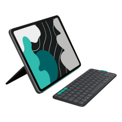 Logitech Flip Folio, QWERTY, Italiano, 1,9 cm, 1 mm, Apple, iPad Pro 13-inch (M4), iPad Air 13-inch