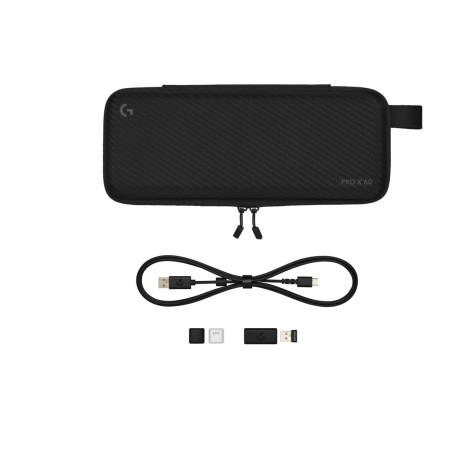 Logitech G PRO X 60 - Tastiera - gaming - 60% (TKL) - retrolilluminato - Bluetooth, 2.4 GHz - QWERTY - USA Internazionale - int