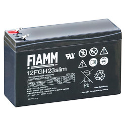Batteria al piombo ricaricabile 12V 5Ah slim terminale faston 4.8mm FIAMM 12FGH23 SLIM 491460386