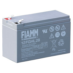 Batteria al piombo ricaricabile 12V 7,2Ah longlife terminale faston 6.3 mm FIAMM 12FGHL28 491460511