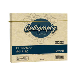 Busta Calligraphy Pergamena - 170 x 170 mm - 90 gr - crema 05 - Favini - conf. 25 pezzi