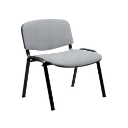 Seduta attesa Dado D5S - senza braccioli - pelle - grigio chiaro - Unisit