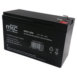 Batteria al piombo ricaricabile 12V 9Ah terminale faston 6.3mm MKC MKC1290 491460214