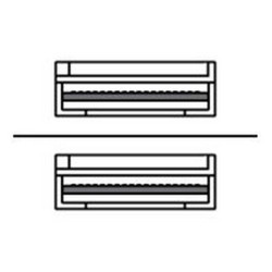 Ruckus - Cavo applicazione diretta 40GBase - QSFP+ a QSFP+ - 50 cm - passivo (pacchetto di 8)