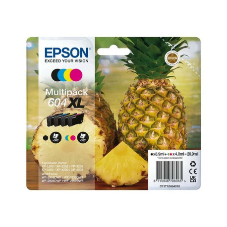 Epson 604XL Multipack - Confezione da 4 - XL - nero, giallo, ciano, magenta - originale - blister - cartuccia d'inchiostro - pe