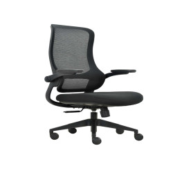 Seduta operativa ergonomica Aurora CHLN18 - braccioli regolabili - nero - Unisit