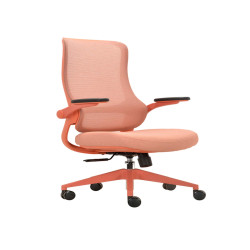 Seduta operativa ergonomica Aurora CHLN18 - braccioli regolabili - rosso - Unisit