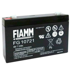 Batteria al piombo ricaricabile 6V 7.2Ah faston 4,8mm FIAMM FG10721 491460388