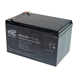 Batteria al piombo ricaricabile ciclica 12V 12Ah terminale faston 6.3mm MKC MKC12-12H 491460280