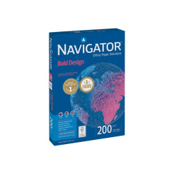 Navigator Bold Design - 220 micron - A4 (210 x 297 mm) - 200 g/m² - 150 fogli carta comune (pacchetto di 7)