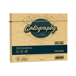 Busta Calligraphy Pergamena - 170 x 170 mm - 90 gr - oro 03 - Favini - conf. 25 pezzi