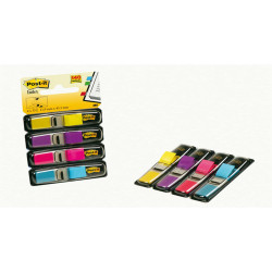 Segnapagina Post-it Index Mini - 683-4AB - 12 x 43,1 mm - 4 colori vivaci - Post-it - conf. 140 pezzi