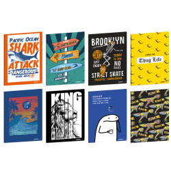 Maxiquaderno Teen Boy - A4 - 1 rigo c/margine - 20+1 fogli - 80 gr - Blasetti