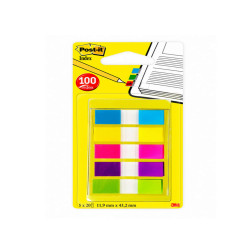 Segnapagina Post-it Index Mini - 683-5CBEU - 12 x 43,1 mm - 5 colori vivaci - Post-it - conf. 100 pezzi