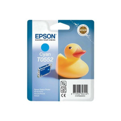 Epson T0552 - 8 ml - ciano - originale - blister con radiofrequenza / allarme acustico - cartuccia d'inchiostro - per Stylus Ph