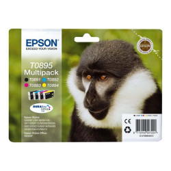 Epson T0895 Multipack - Confezione da 4 - nero, giallo, ciano, magenta - originale - blister - cartuccia d'inchiostro - per Sty