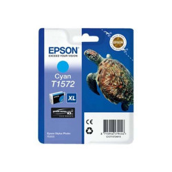 Epson T1572 - 25.9 ml - ciano - originale - blister - cartuccia d'inchiostro - per Stylus Photo R3000