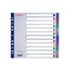 Separatore - 12 tasti - PP traslucido - A4 maxi - 24,5x29,7 cm - multicolore - Esselte