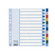 Separatore - 12 tasti colorati - PP - A4 - multicolore - Esselte