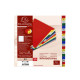Separatore alfabetico A/Z - colori assortiti 160 gr - tasti colorati - A4 - Exacompta