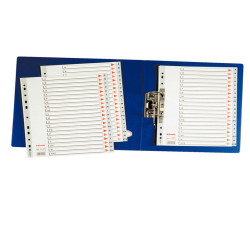 Separatore alfabetico A/Z - PP - A4 - grigio - Esselte