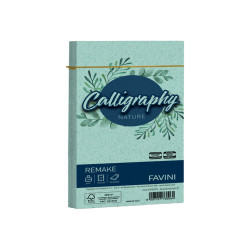Busta Calligraphy Remake - 110 x 220 mm - 120 gr - acquamarina - Favini - conf. 25 pezzi