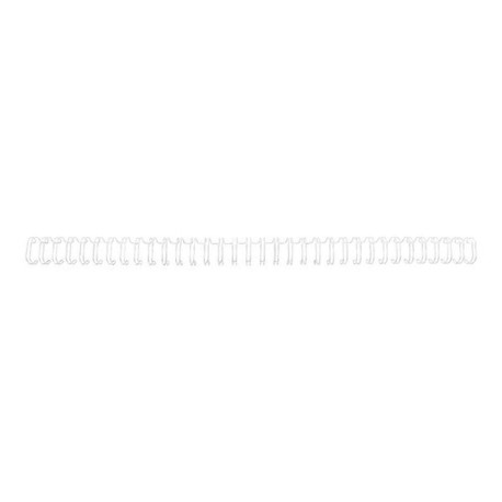 GBC - 5 mm - 34 anelli - A4 (210 x 297 mm) - bianco - filo per rilegatura