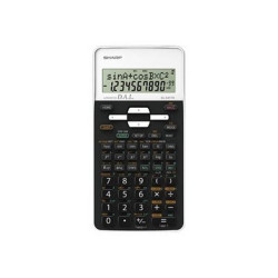 Sharp EL531THBWH - Calcolatrice scientifica - 10 cifre + 2 esponenti - batteria - bianco / nero