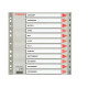 Separatore mensile Gen/Dic - PP - A4 - grigio - Esselte