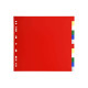 Separatore neutro a 12 tacche - PP - colori assortiti - A4 Maxi - Exacompta