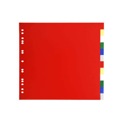 Separatore neutro a 12 tacche - PP - colori assortiti - A4 Maxi - Exacompta