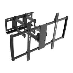 SOPAR - Staffa - per pannello piatto - Alluminio - nero, argento - dimensione schermo: 60"-100" - installabile a parete