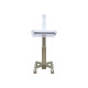 Ergotron CareFit Slim 2.0 - Carrello - per impieghi leggeri - per All-In-One/display LCD - cassetto (1x1) - medico - Alluminio,
