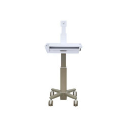 Ergotron CareFit Slim 2.0 - Carrello - per impieghi leggeri - per All-In-One/display LCD - cassetto (1x1) - medico - Alluminio,