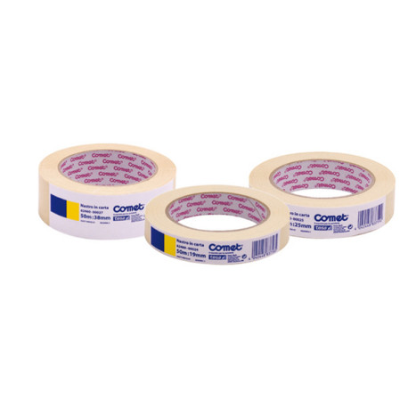 Nastro adesivo - 19 mm x 50 m - carta - beige - Comet