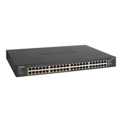 NETGEAR GS348PP - Switch - unmanaged - 48 x 10/100/1000 (24 PoE+) - desktop, montabile su rack - PoE+ (380 W)