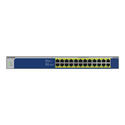 NETGEAR GS524PP - Switch - unmanaged - 24 x 10/100/1000 (PoE+) - desktop, montabile su rack - PoE+ (300 W) - 100 - 230 V CA